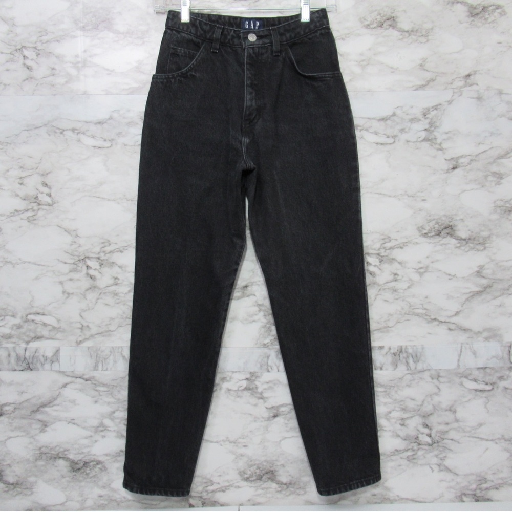 Gap Vintage Washed Black Ankle Length Denim Jeans Size 3/4 - Picture 1 of 16